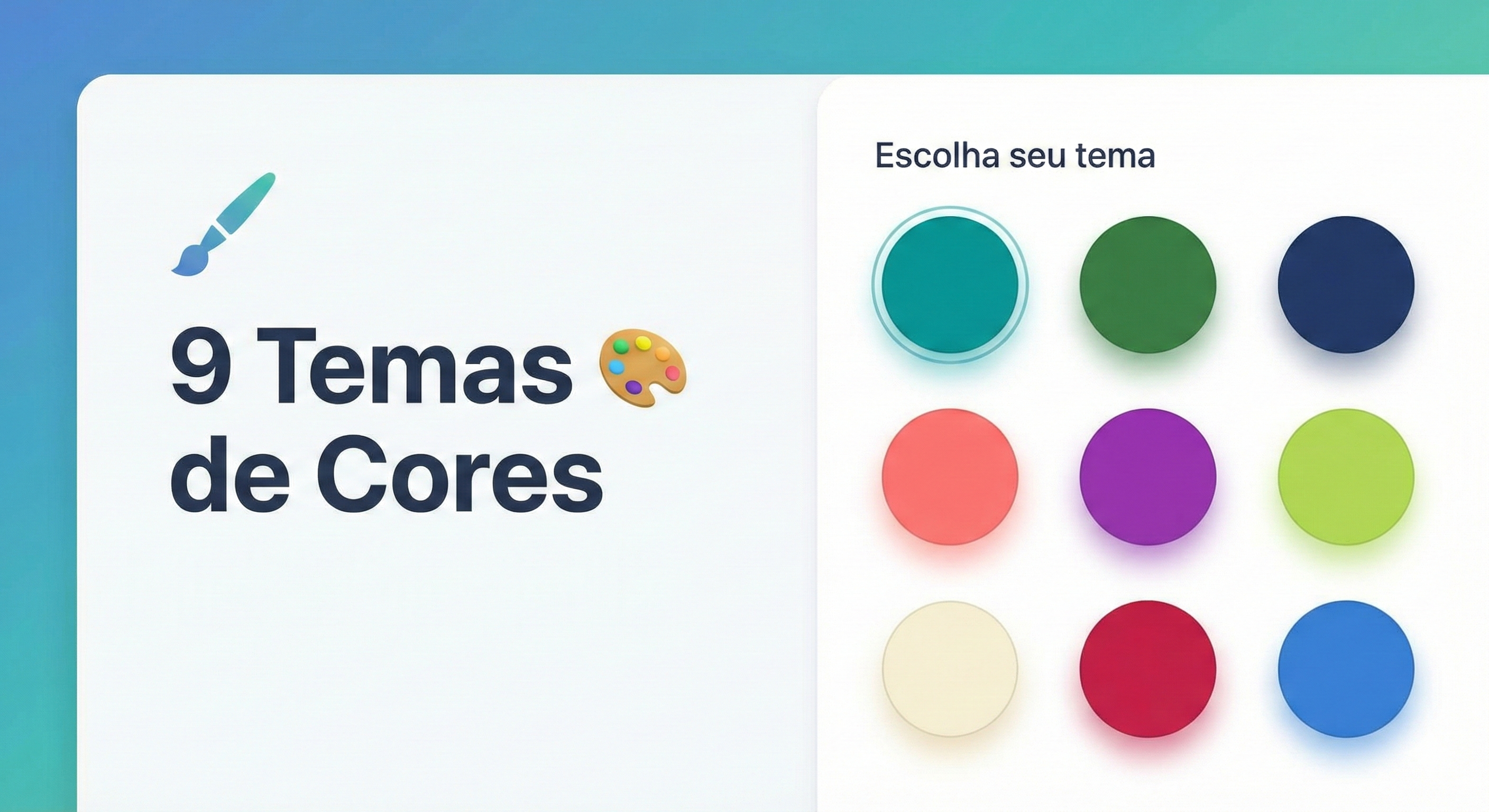 9 Temas de Cores